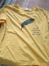 美莎尼纯棉t恤女短袖2023夏季韩版显瘦百搭休闲女装上衣打底衫 羽毛黄色+英文羽毛绿色 2XL 建议130-145斤 实拍图