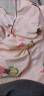 缤棉睡衣女秋冬季纯棉质长袖开衫翻领两件套装春季韩版可爱卡通甜美休闲居家宽松大码学生少女士家居服可外穿 粉色条纹小猫 XL（120-140斤） 实拍图
