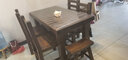 鲁班一木实木餐桌北方老榆木餐桌椅组合小户型长方形 1.4米1.6米吃饭桌子 一桌四椅1.4米桌子 实拍图