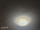 世界之星 欧式水晶吸顶灯led温馨卧室灯现代简约客厅灯过道走廊灯阳台灯具  直径60CM 高亮 三色调光 实拍图