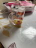 【玻璃吸管】森森猫SUNS带吸管玻璃杯家用可爱学生水杯儿童早餐牛奶杯带刻度带把手咖啡办公花茶玻璃杯子 把手大头妹400毫升+盖子+玻璃吸管+杯刷 实拍图