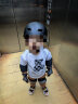 京东京造儿童轮滑护具 头盔护膝护肘护掌 自行车滑板平衡车护具黑色S 实拍图