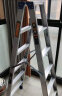 思德尔（SDE.）加厚A梯铝合金人字梯 家用梯子户外广告梯工程梯合页梯双面双侧梯 5步【1.25米】 实拍图