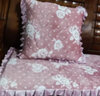 丰收日 家纺 毛绒坐垫沙发垫椅子垫单双人三人可拆洗红木实木沙发垫 粉玫瑰 52*150三人 实拍图
