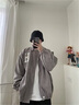 唐号灯芯绒外套男春秋ins潮牌衣服潮流春季港风青少年夹克高级感痞帅 灰色 L 实拍图