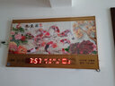 康巴丝（Compas）数码万年历电子钟夜光历3D立体浮雕挂钟创意时尚客厅日历挂墙 3D浮雕九鱼图 37英寸（95*55厘米） 实拍图