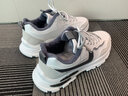 卡帝乐鳄鱼男鞋冬季棉鞋男老爹鞋子男士时尚休闲运动鞋 40995M 白灰加绒 42 实拍图