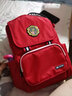 UEK小学生书包儿童书包男女轻盈减负双肩包三四五六年级学院风背包 英伦风休闲款(红色)小号1-3年级 实拍图