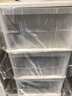 甘香屋 【3个装】塑料收纳箱抽屉式收纳盒衣收纳衣服透明储物整理收纳柜 【42L带暗扣】深45*宽38*高24cm 3个装 实拍图