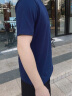 AK ARMY 春夏款短袖t恤男士休闲百搭纯棉圆领T恤打底衫 藏蓝色 L（140-155斤） 实拍图