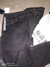 牛狼谷秋冬款无铁松紧腰牛仔裤男士弹力抽绳修身过安检休闲牛仔长裤子 333黑色不加绒 32 实拍图