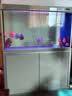 森森（SUNSUN）鱼缸水族箱含鱼缸客厅大型玻璃缸办公室龙鱼生态缸自循环水族箱 时尚款底滤1.2m长 36宽 靠墙(黑白灰) 实拍图