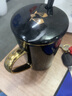BUDINGCIYI星座马克杯带盖勺牛奶咖啡杯家用陶瓷杯子男女情侣喝水杯生日礼物 天秤座（黑） 实拍图
