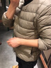 MUJI 男式 便携式 无领羽绒夹克男款 男士羽绒服冬季款 保暖 浅灰棕色2A L 实拍图