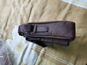 酷咖单肩包男士软皮斜挎包新款出差办公商务背包大容量休闲竖款公文包 深棕色 实拍图