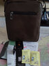 酷咖单肩包男士软皮斜挎包新款出差办公商务背包大容量休闲竖款公文包 深棕色 实拍图
