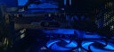爱国者（aigo） 极光 12CM蓝光 电脑机箱风扇（小3P+大4P双接口/水冷排散热/减震脚垫/赠4螺丝） 实拍图