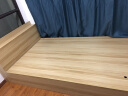 柏云森 现代简约板式床1.2米1.5米1.8m双人床榻榻米 高箱储物床 浅胡桃色1.2米*2米 裸床 实拍图