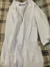 型彬白大褂长袖护士服医生大码加肥男女学生化学实验服加厚纯棉白大衣 薄款松紧袖 3XL 185xxxl 实拍图