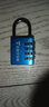 通用锁具密码锁挂锁健身房柜子锁学生家用宿舍柜门锁背包行李箱防盗小挂锁 小号三位密码天空蓝（适合背包行李箱） 实拍图