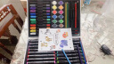 尔苗画画套装儿童玩具女孩绘画工具24色水彩笔画笔画板6-10岁生日礼物 动物王国马克笔画笔木盒装 实拍图