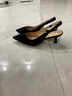 7or9熔岩蛋糕 春夏季新款凉鞋女黑色后空设计感空气棉高跟鞋5cm 熔岩蛋糕5cm 配饰需要另外购买 37 实拍图