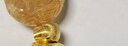 詹米黄金猫眼转运珠999足金散珠金珠子3D硬金光珠女款手链项链吊坠 猫眼5mm：0.1-0.15g左右(孔径1.5mm 实拍图