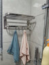正山毛巾架免打孔卫生间置物架浴室304不锈钢卫浴五金挂件加厚浴巾架 加厚折叠亮光40cm 实拍图