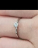 周六福钻戒女求婚至简结婚K金钻石戒指KGDB021047 约10分 11号圈  实拍图