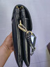 蒙伯斯手机包女新款百搭单肩斜挎包时尚竖款牛皮迷你零钱小挎包潮 黑色 实拍图