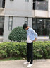 雅鹿休闲裤男夏季薄款直筒宽松长裤男士冰丝休闲裤子男装上班工作男裤 6602黑色 36 实拍图