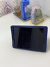 亖燚 苹果2021ipad保护套10.2皮套轻薄第九代全包8防摔9.7英寸air1支架mini6外壳 深蓝色（保护套+钢化膜） 2021款iPad 10.2英寸（第九代） 实拍图