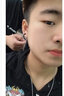 QMXD韩版无耳洞耳钉男潮简约百搭耳夹个性男士假耳钉无洞嘻哈饰品 黑色一对 实拍图