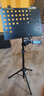 银鱼吉他乐谱架子带话筒架一体专业直播手机夹折叠便携式落地家用支架 加粗款【1.5米】谱架话筒直播架 实拍图