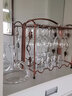 志方益欧式红酒架创意葡萄酒架复古铁艺酒架红酒杯醒酒器套装杯架倒挂架 2号架 单酒杯架（可放4瓶+8杯） 实拍图