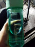富光塑料杯男女水杯便携运动防漏带提绳大容量户外旅行防漏学生随手杯 绿色（食品级PC） 500ml 实拍图