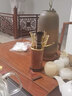 融匠 茶道六君子套装功夫茶具配件泡茶工具茶夹茶勺杯叉养壶笔茶刀针 【咏竹】花梨木(纯铜配件) 实拍图