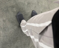 都美姿夏季裤子男韩版潮流直筒运动长裤青少年学生条纹男士休闲裤男帅 灰色 29 实拍图