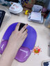 范罗士（Fellowes）办公游戏防滑鼠标垫人体工学腕托Q弹硅胶护腕鼠标垫手枕手托鼠标垫 鼠标垫腕垫 紫色91441 实拍图