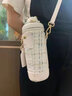 小立（saylee）小香猫高颜值女士吸管保温杯拎背便携316不锈钢保温水杯七夕送礼 小立小香猫初雪白-【500ml】 316不锈钢 实拍图