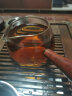 透明玻璃公道杯家用耐热功夫茶具配件带不锈钢茶漏加厚过滤茶网茶海分茶器大号玻璃杯子滤茶器 木柄把手带茶漏 实拍图