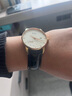 迪芙耀（DIFUYAO）适用美度真皮表带贝伦赛丽男女舵手指挥官M8600M7600 M007手表带 黑色黑线【无扣】 22mm 实拍图