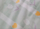 梦洁家纺 婴儿绒四件套 冬季加厚保暖牛奶绒水晶法兰绒床单被套被罩珊瑚绒 【水晶绒印花】繁花点点（绿） 1.5m床-四件套(被套200×230cm) 实拍图