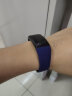 松米（SONGMI） 智能手环血压心率睡眠监测男女运动计步器情侣多功能防水手环适用华为OV小米苹果 蓝色硅胶款 实拍图