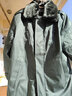 盾郎保安大衣男加厚防寒服长款棉袄小区物业工作服户外冬季保暖棉服女 墨绿大衣（内胆可拆卸） XL码/175 实拍图