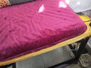妙音鸟（MUSIKAR）泰国天然乳胶坐垫屁垫久坐垫办公室加厚透气学生护腰坐垫沙发座垫 珊瑚绒-酒红色 实拍图
