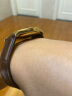 十瑞（SHIRUI）双面鳄鱼皮表带真皮男适用于欧米茄万国江诗丹顿浪琴积家手表带女 棕色棕线-不带表扣 21mm 实拍图