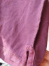 横行道春季女韩版新款翻领带领打底衫休闲修身长袖衬衫领t恤上衣竹节棉 紫红 L 实拍图