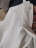 罗蒙短袖t恤男士冰丝纯棉宽松POLO翻领衫商务休闲中年爸爸装刺绣上衣 02灰色[纯棉] 3XL（推荐170-190斤） 实拍图