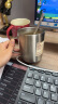无印良品（MUJI）不锈钢双层马克杯 咖啡杯 办公室水杯杯子保温保冷 银色 490ml 晒单实拍图